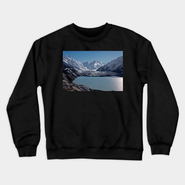 Tasman Lake and Glacier Crewneck Sweatshirt by charlesk